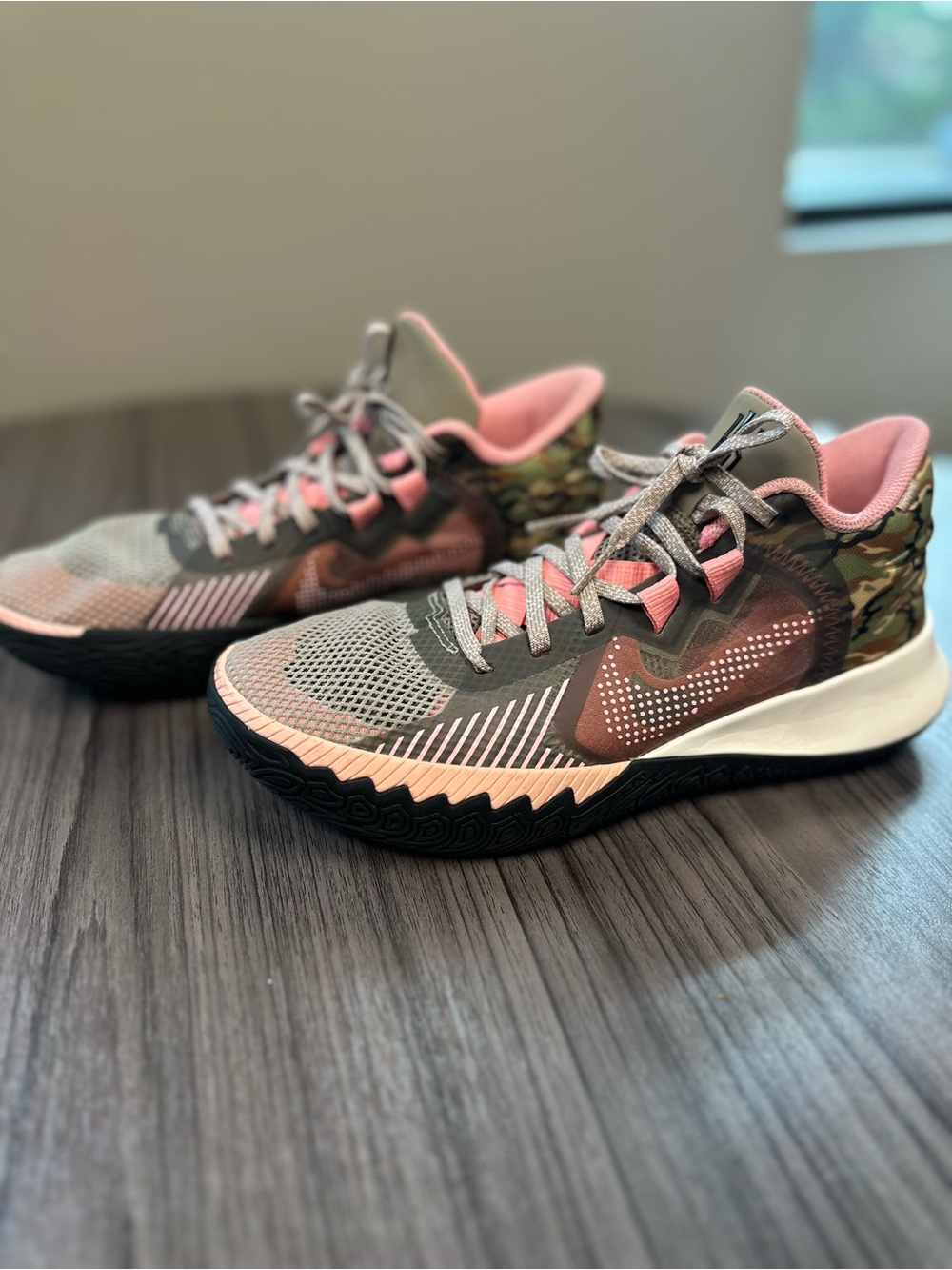 Nike Women's Athletic Shoes in Olive Green, Pink and Camo
